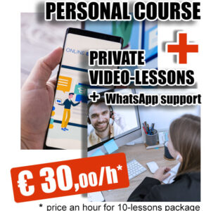 Dutch lessons Private account + one private video lesson + support